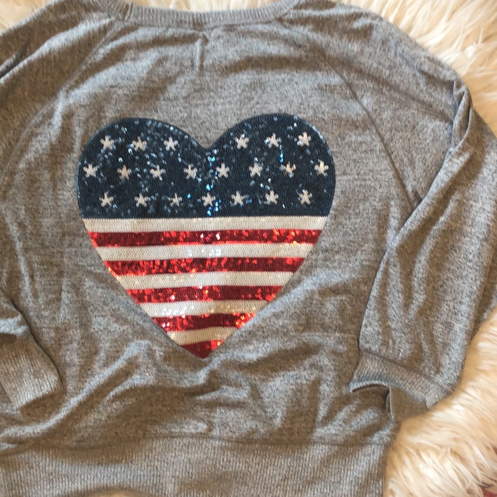 NWT Gap USA ๐บ๐ธ Sweater (Must see the back) Sz L - Picture 6 of 7
